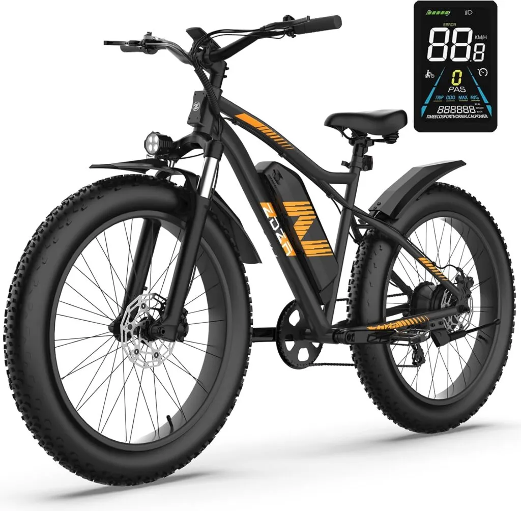 ZDZA 26” Fat Tire Electric Bike