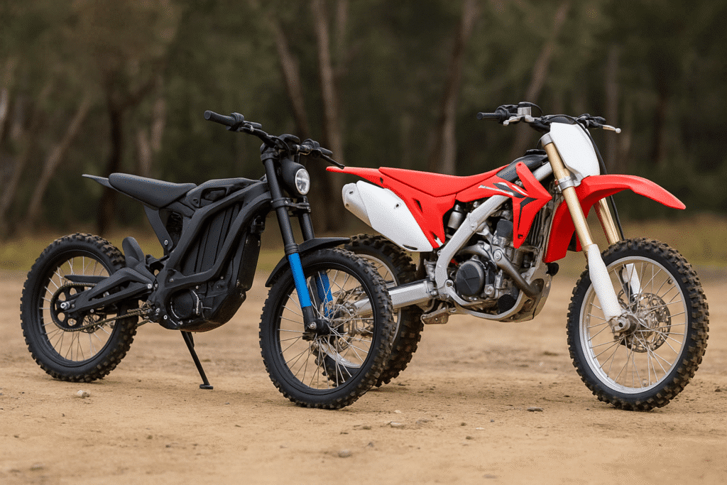 electric dirt bike vs gas